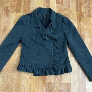 Charcoal gray FILTRE stretch jacket SP